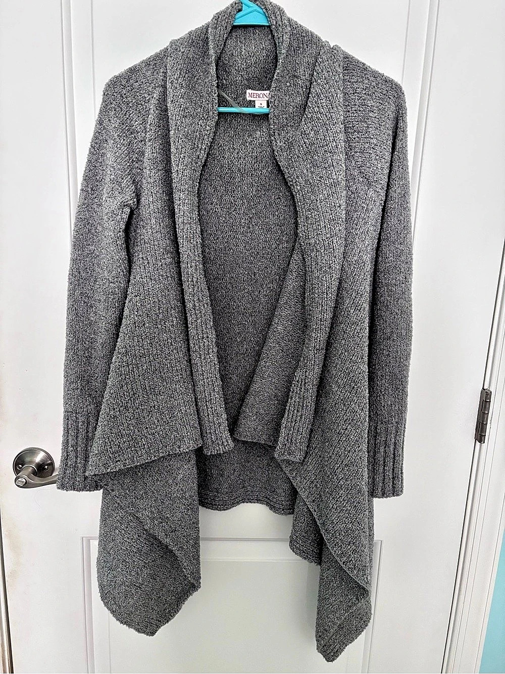 Merona Draped Cardigan in Gray Size Small
